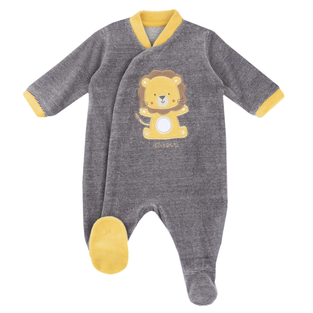 Βρεφικό φορμάκι βελουτέ CHICCO αγόρι - ΓΚΡΙ