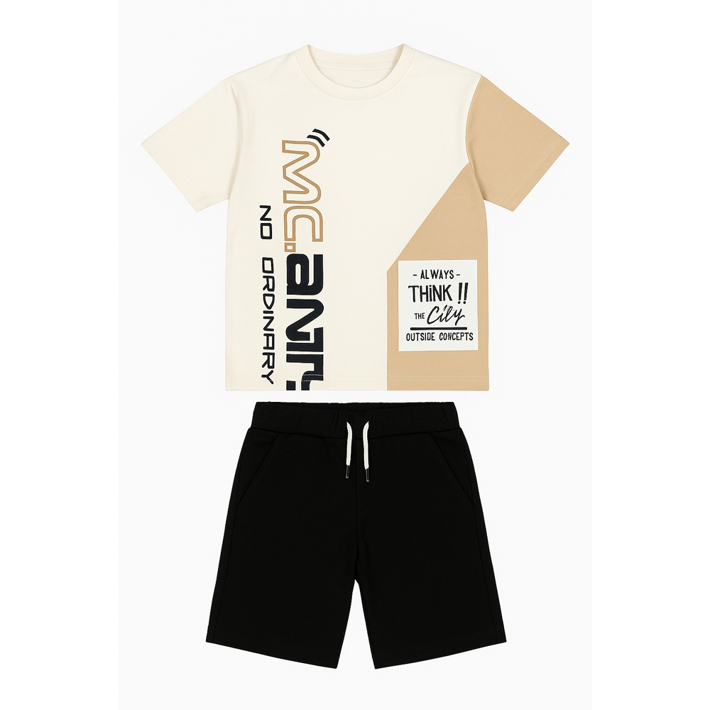 Παιδικό σετ με βερμούδα MAC ANTY αγόρι - ΛΕΥΚΟ