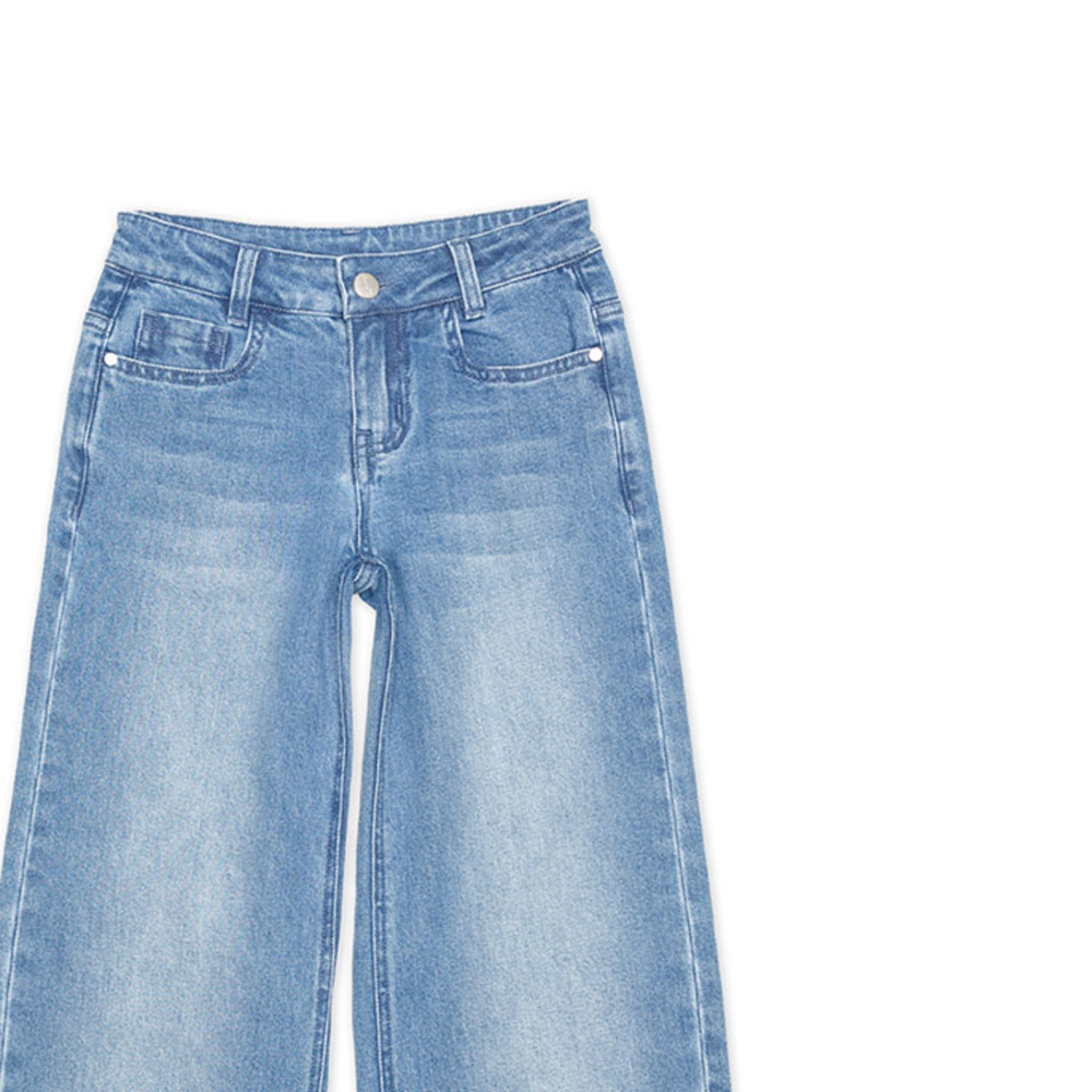 Παιδικό τζιν καπρι παντελόνι NEW COLLEGE κορίτσι - 2