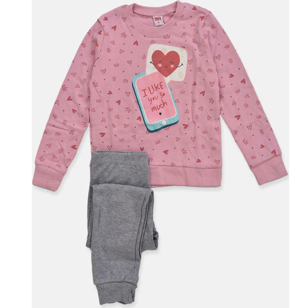 Σετ πιτζάμες TRAX - ΡΟΖ