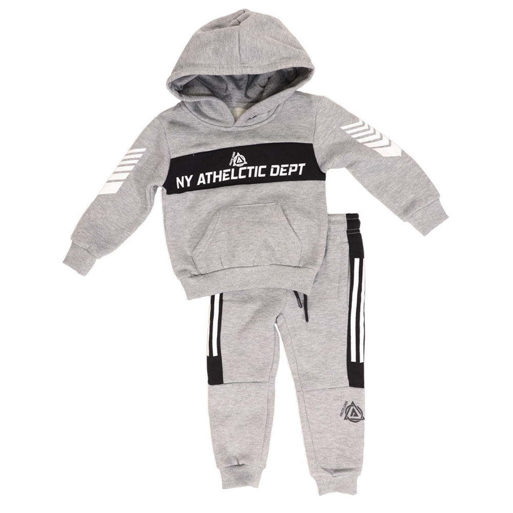 Σετ με φόρμα NEW COLLEGE - ΓΚΡΙ