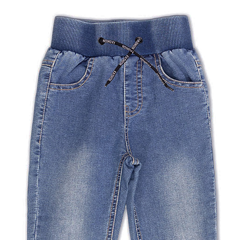 Τζιν παντελόνι με λάστιχο NEW COLLEGE - 2