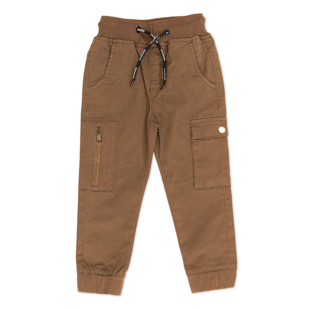 Παντελόνι cargo NEW COLLEGE - ΚΑΜΕΛ