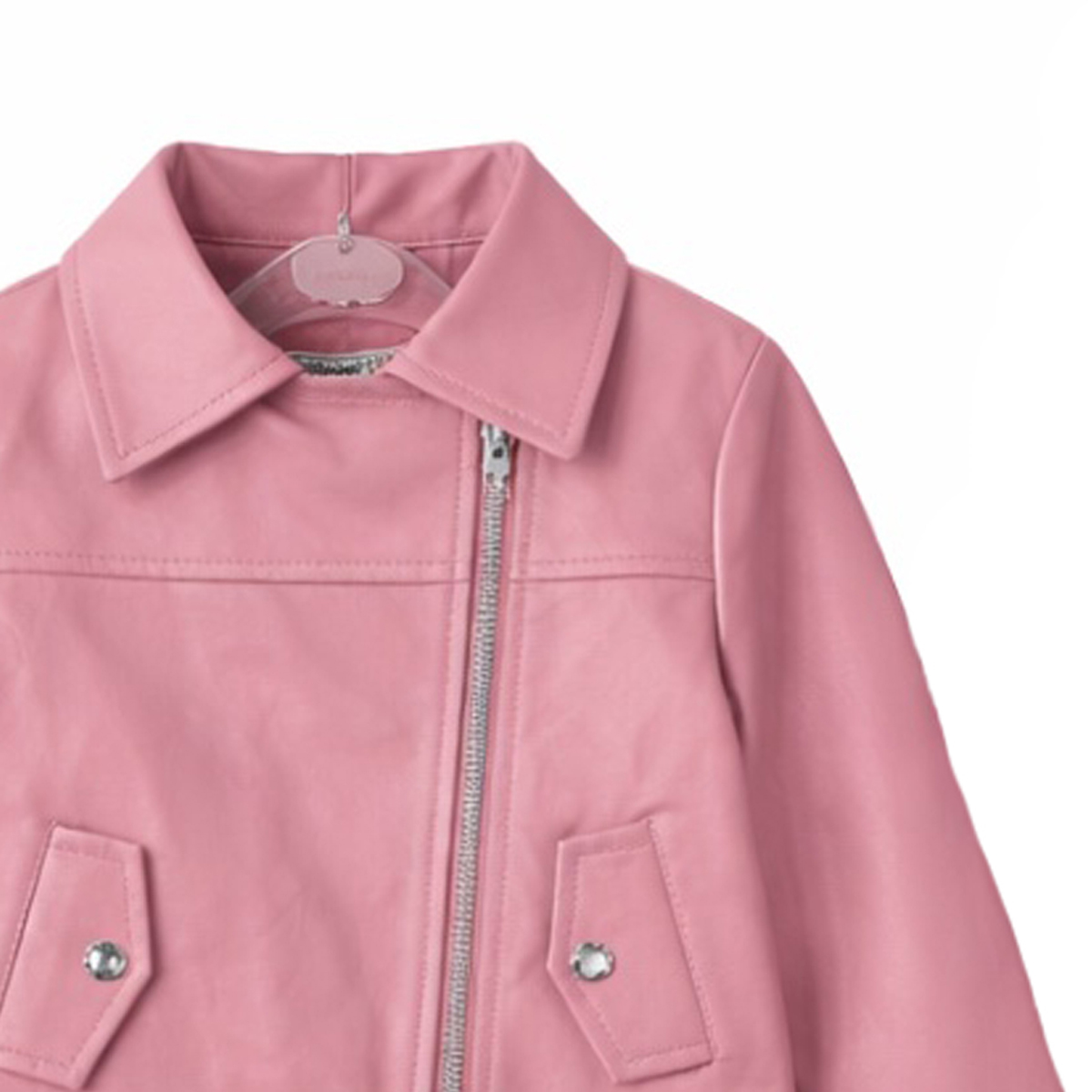 Παιδικό μπουφάν δερματίνη NEW COLLEGE κορίτσι - 3