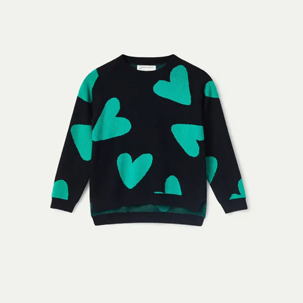 Παιδική πλεκτή μπλούζα COMPANIA FANTASTICA κορίτσι - ΜΑΥΡΟ