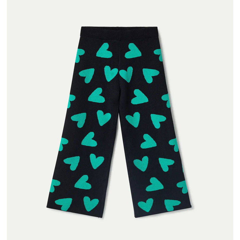 Παιδική πλεκτή παντελόνα COMPANiA FANTASTICA κορίτσι - ΜΑΥΡΟ