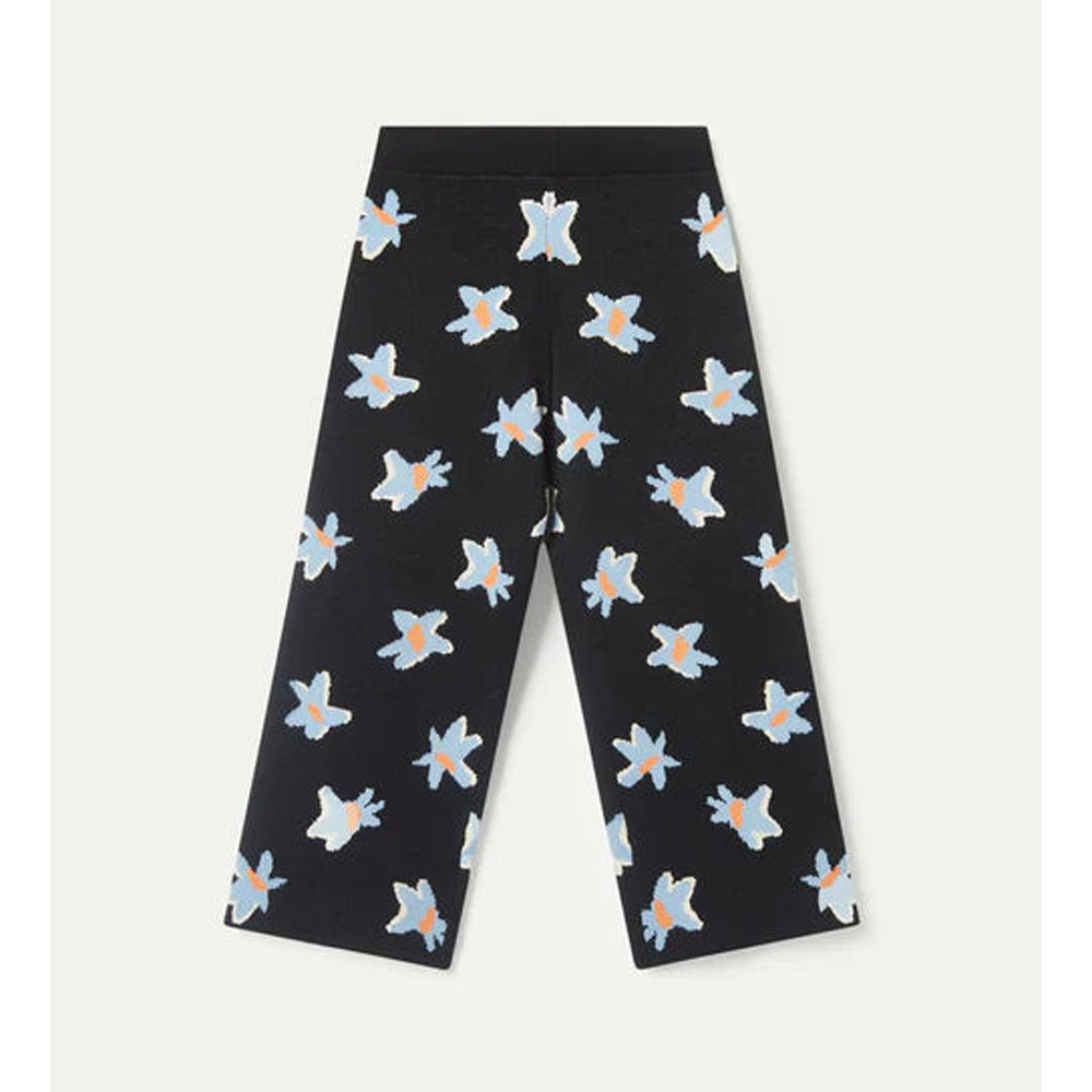 Παιδικό πλεκτό παντελόνι COMPANIA FANTASTICA κορίτσι - ΜΑΥΡΟ