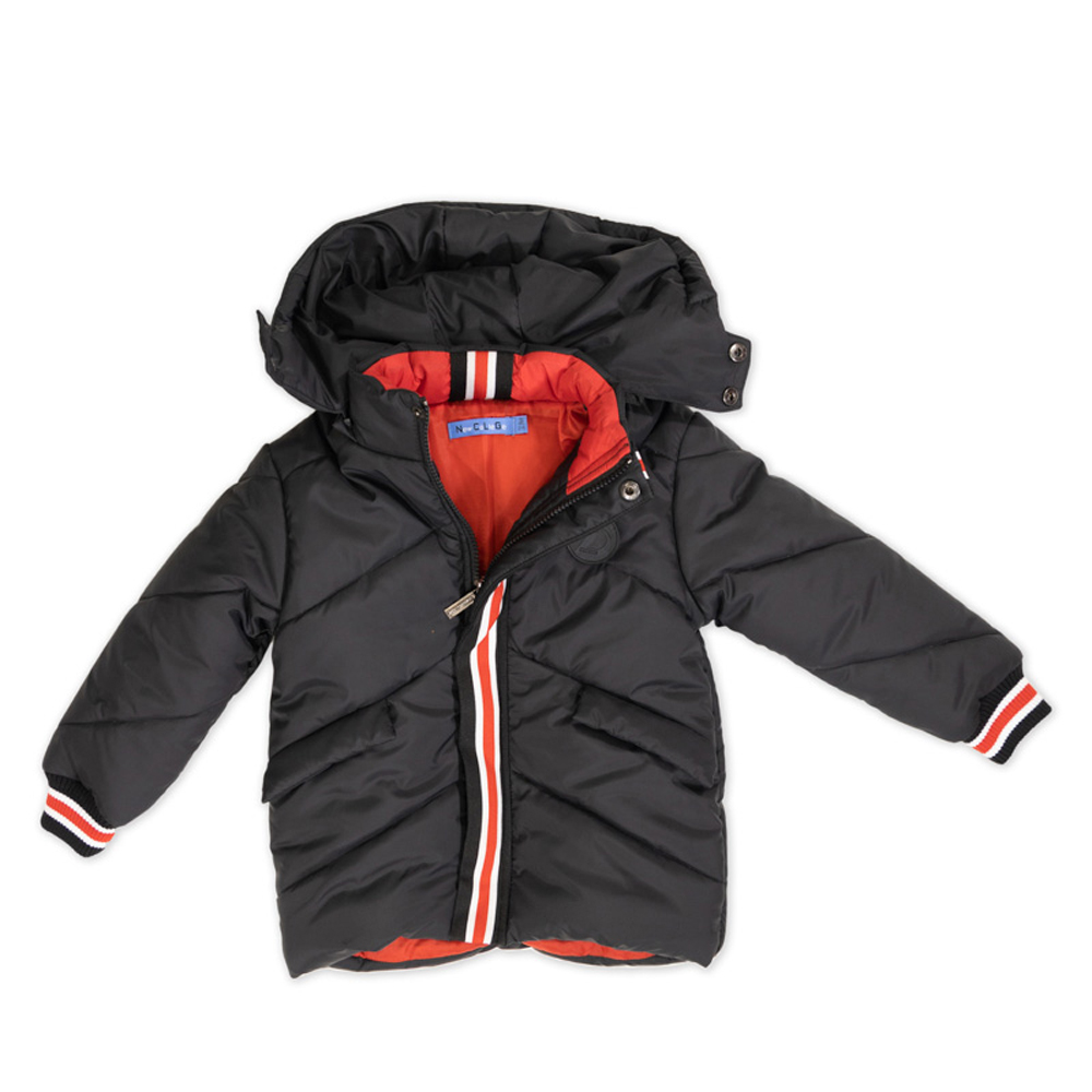 Παιδικό μπουφάν NEW COLLEGE αγόρι - ΜΑΥΡΟ