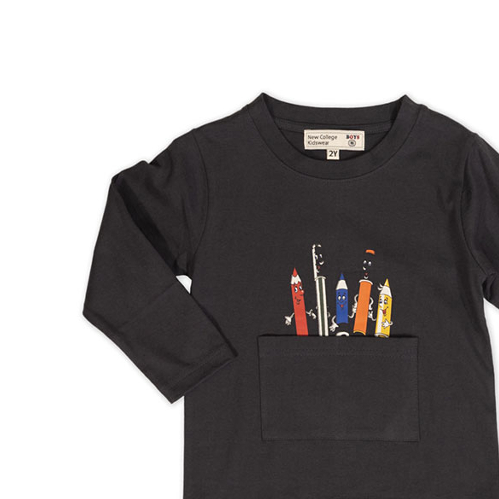 Παιδική μακρυμάνικη μπλούζα NEW COLLEGE αγόρι - 2