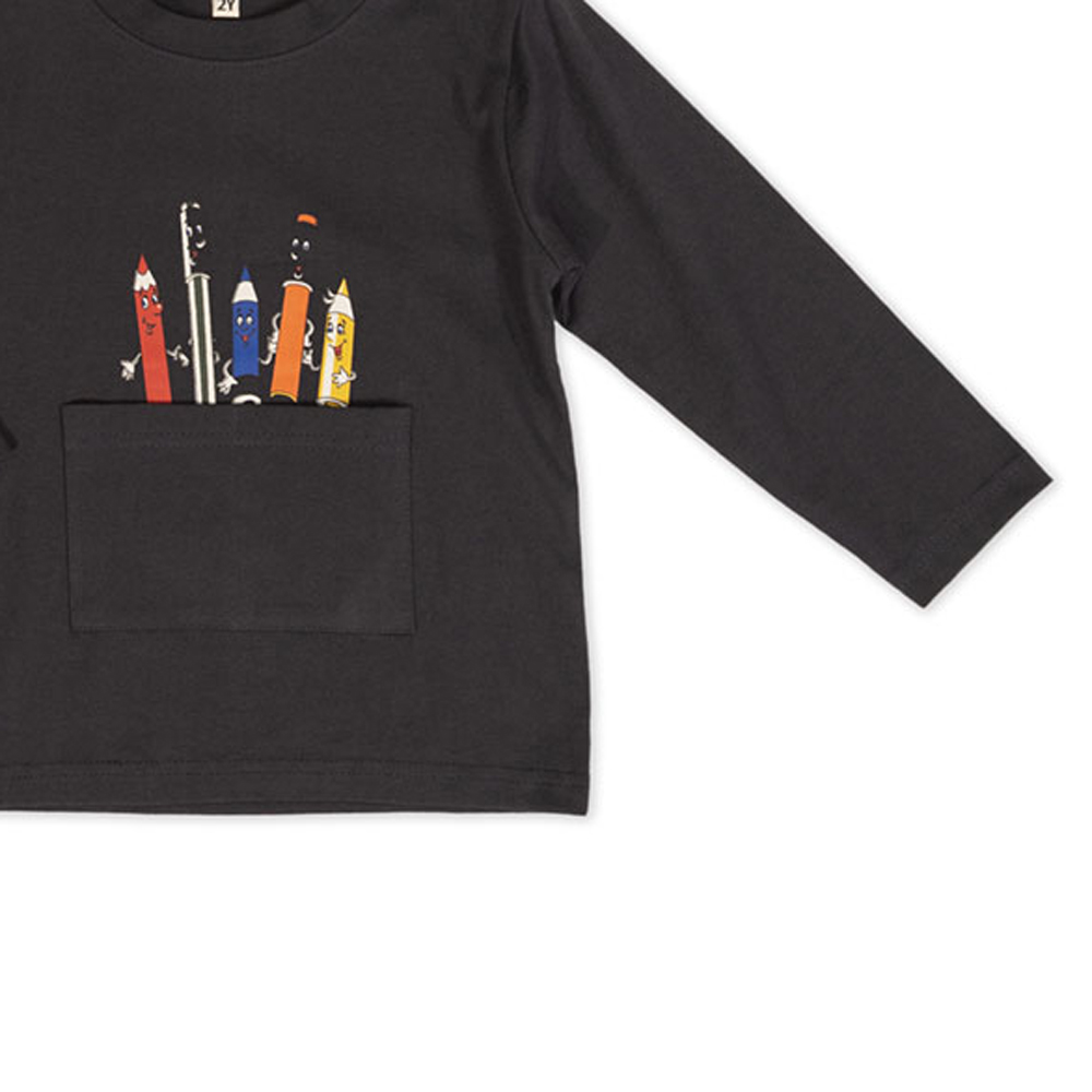 Παιδική μακρυμάνικη μπλούζα NEW COLLEGE αγόρι - 3