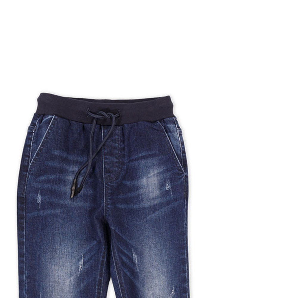 Παιδικό τζιν παντελόνι με λάστιχο NEW COLLEGE αγόρι - 2