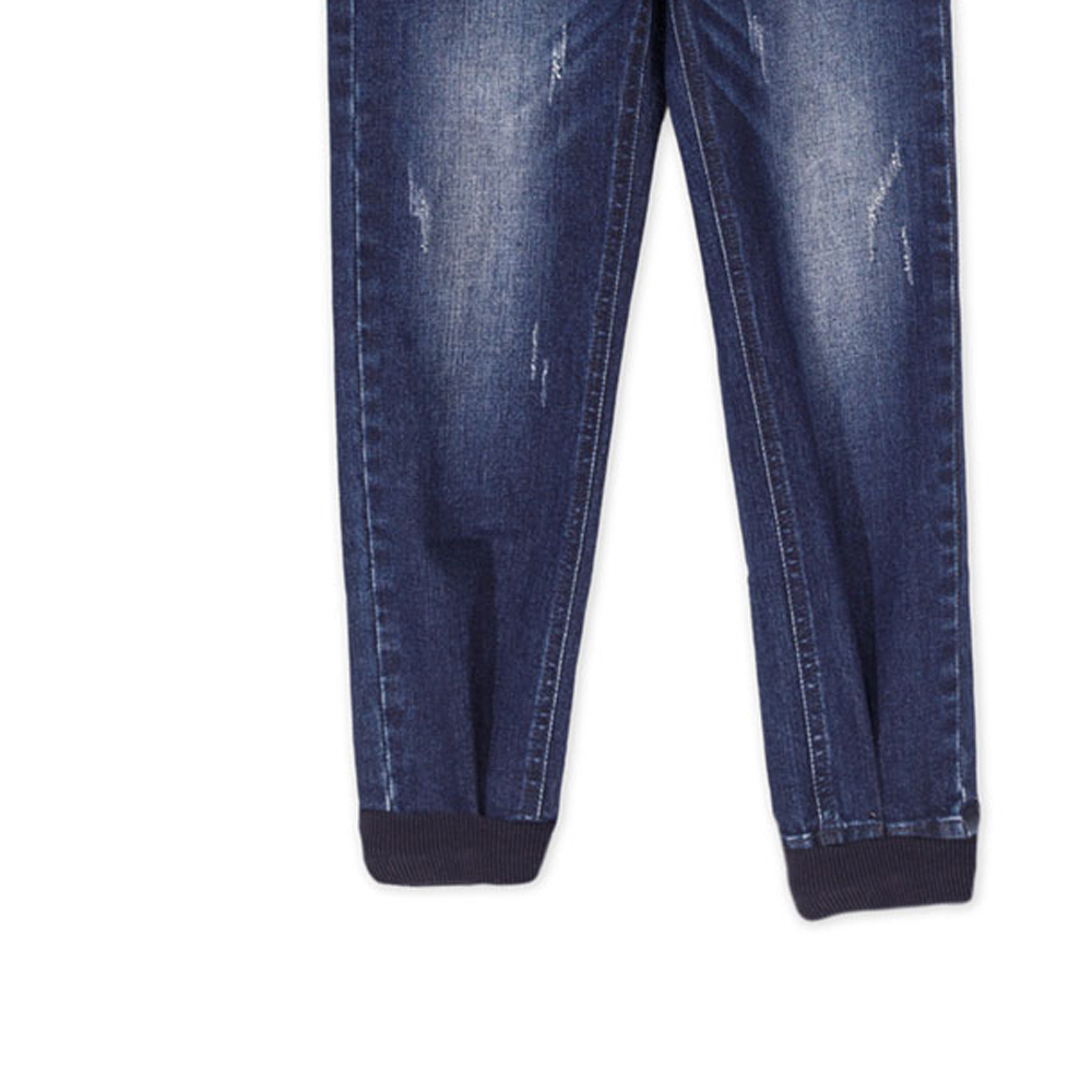 Παιδικό τζιν παντελόνι με λάστιχο NEW COLLEGE αγόρι - 3