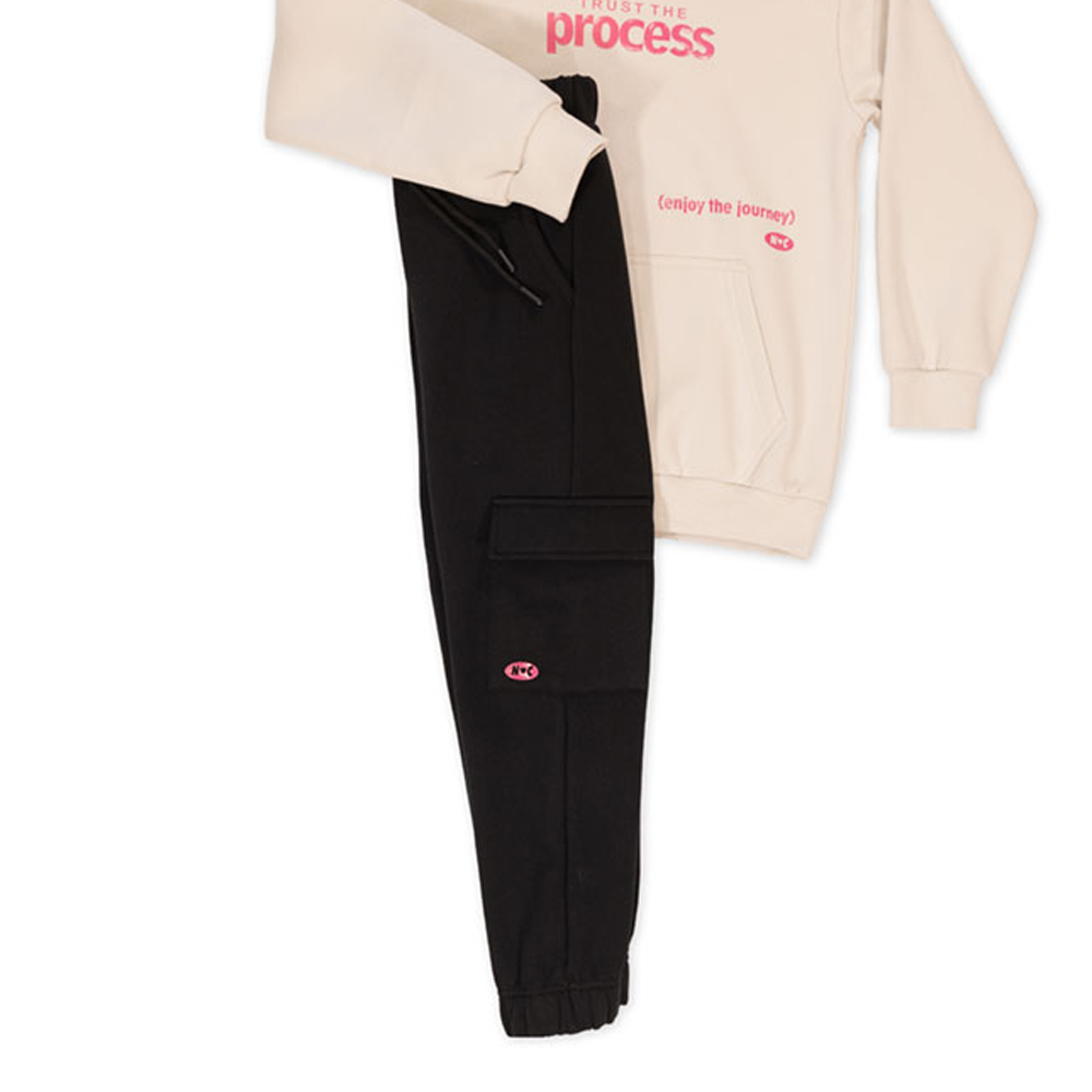 Παιδικό σετ με φόρμα NEW COLLEGE κορίτσι - 3