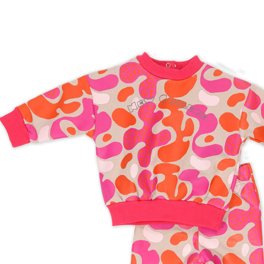 Βρεφικό σετ με φόρμα NEW COLLEGE κορίτσι - 2