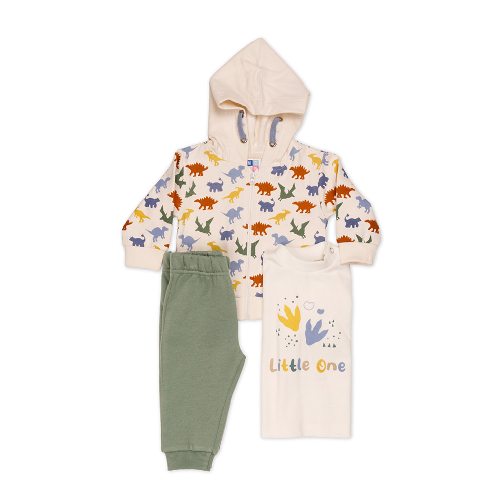 Βρεφικό σετ με φόρμα 3 τμχ NEW COLLEGE αγόρι - 1