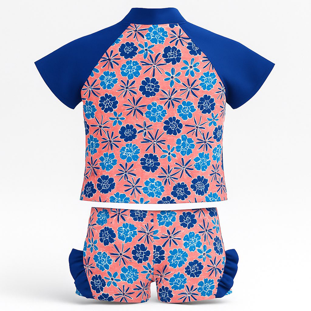 Βρεφικό σετ μαγιό με αντιηλιακή μπλούζα PLAYSHOES κορίτσι - 2