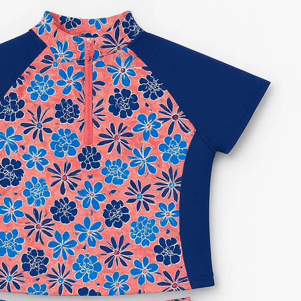 Βρεφικό σετ μαγιό με αντιηλιακή μπλούζα PLAYSHOES κορίτσι - 3