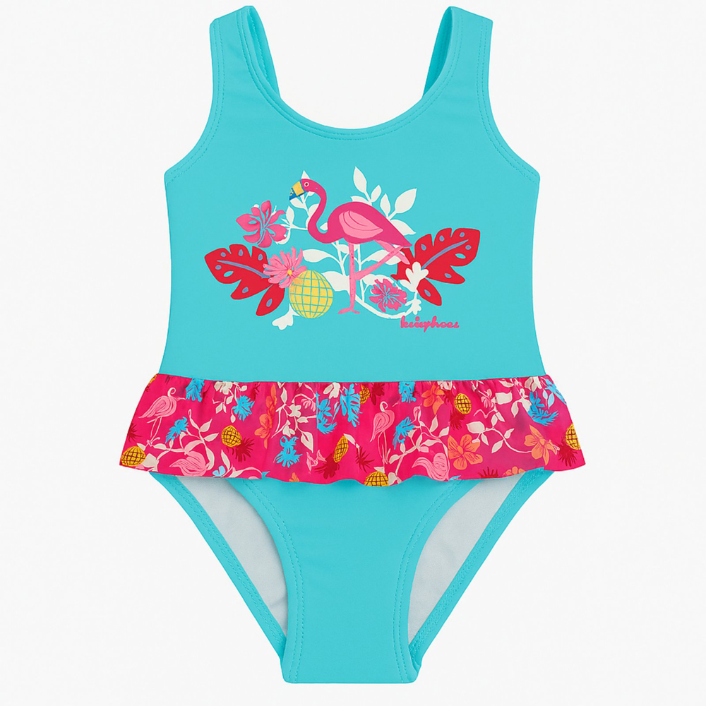 Βρεφικό ολόσωμο μαγιό PLAYSHOES κορίτσι - ΤΥΡΚΟΥΑΖ