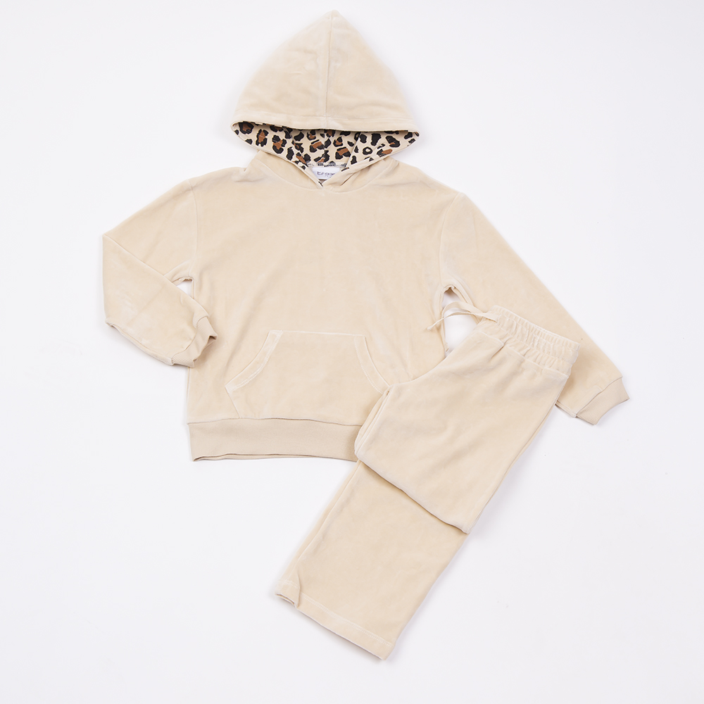 Βελουτέ σετ με φόρμα TRAX κορίτσι - ΜΠΕΖ