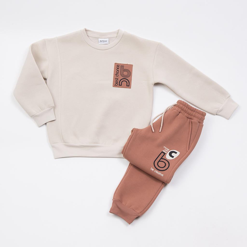 ¨Παιδικό σετ με φόρμα TRAX αγόρι - ΜΠΕΖ