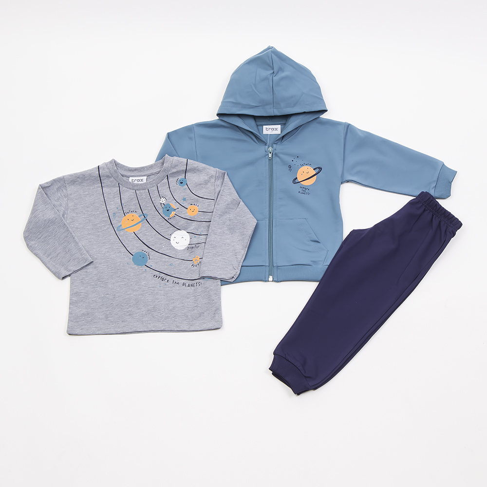 Παιδικό σετ με φόρμα 3 τμχ TRAX αγόρι - ΠΕΤΡΟΛ