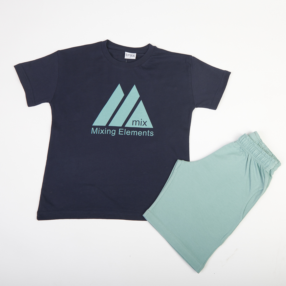 Παιδικό σετ με βερμούδα TRAX αγόρι - NAVY
