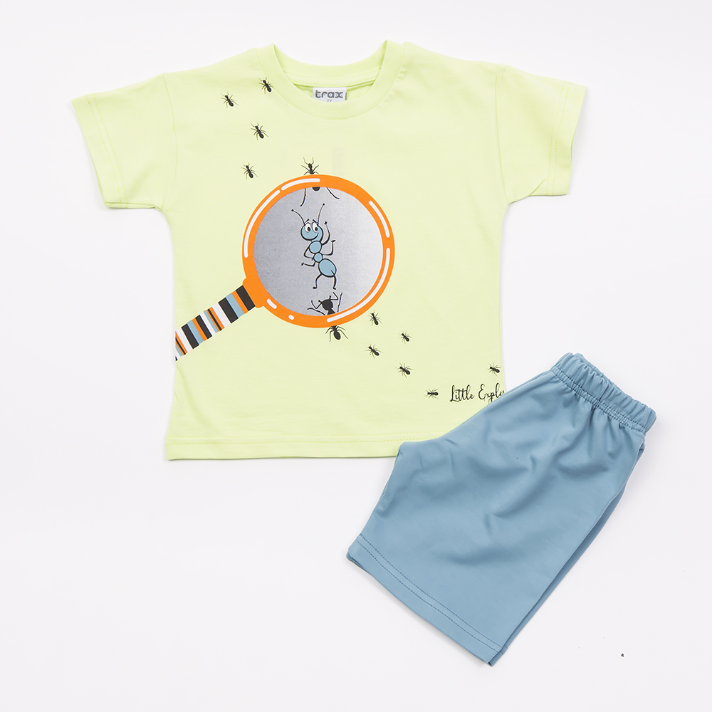 Παιδικό σετ με βερμούδα TRAX αγόρι - ΛΑΙΜ