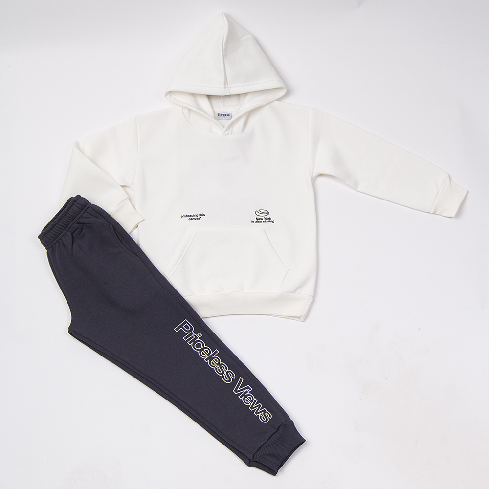 Παιδικό σετ με φόρμα TRAX αγόρι - ΕΚΡΟΥ