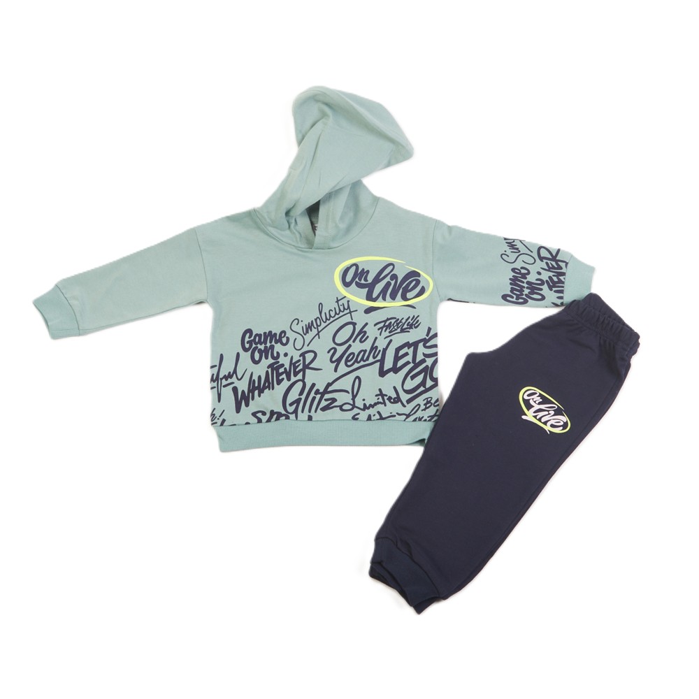 Παιδικό σετ με φόρμα εποχής TRAX αγόρι - ΜΕΝΤΑ