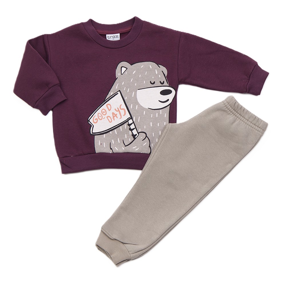 Παιδικό σετ με φόρμα TRAX αγόρι - ΜΠΟΡΝΤΩ