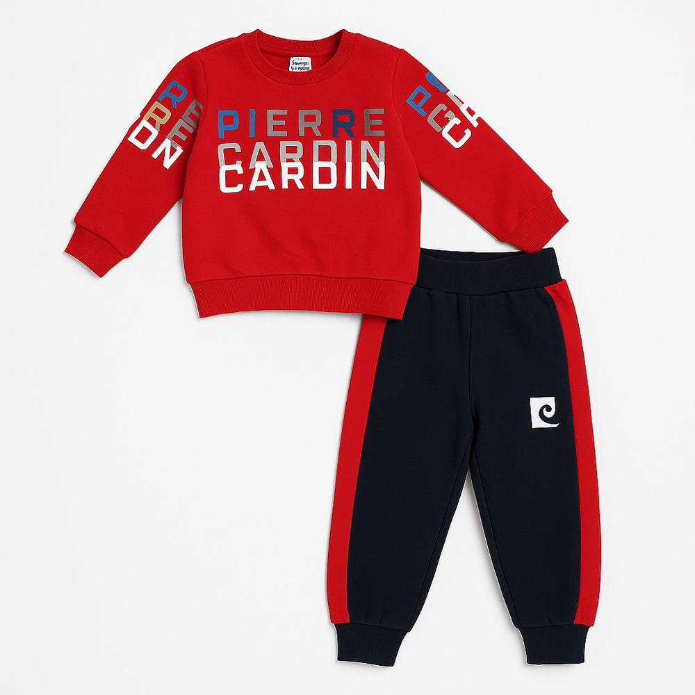 Παιδικό σετ με φόρμα PIERRE CARDIN αγόρι - ΚΟΚΚΙΝΟ