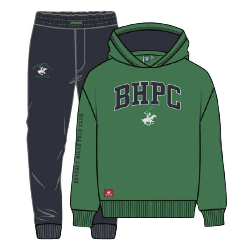 Παιδικό σετ με φόρμα BEVERLY HILLS POLO αγόρι - ΠΡΑΣΙΝΟ