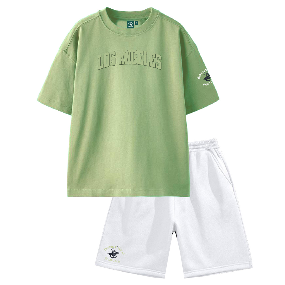 Παιδικό σετ με βερμούδα BEVERLY HILLS POLO αγόρι - ΛΑΧΑΝΙ