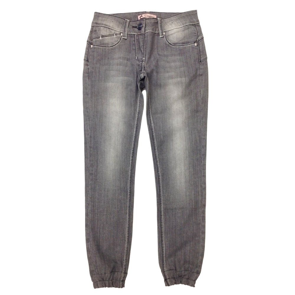 Τζιν παντελόνι GAIALUNA - ΑΝΘΡΑΚΙ