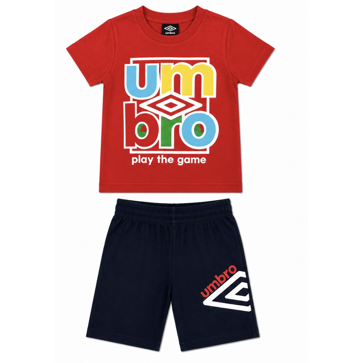 Παιδικό σετ με βερμούδα UMBRO αγόρι - ΚΟΚΚΙΝΟ