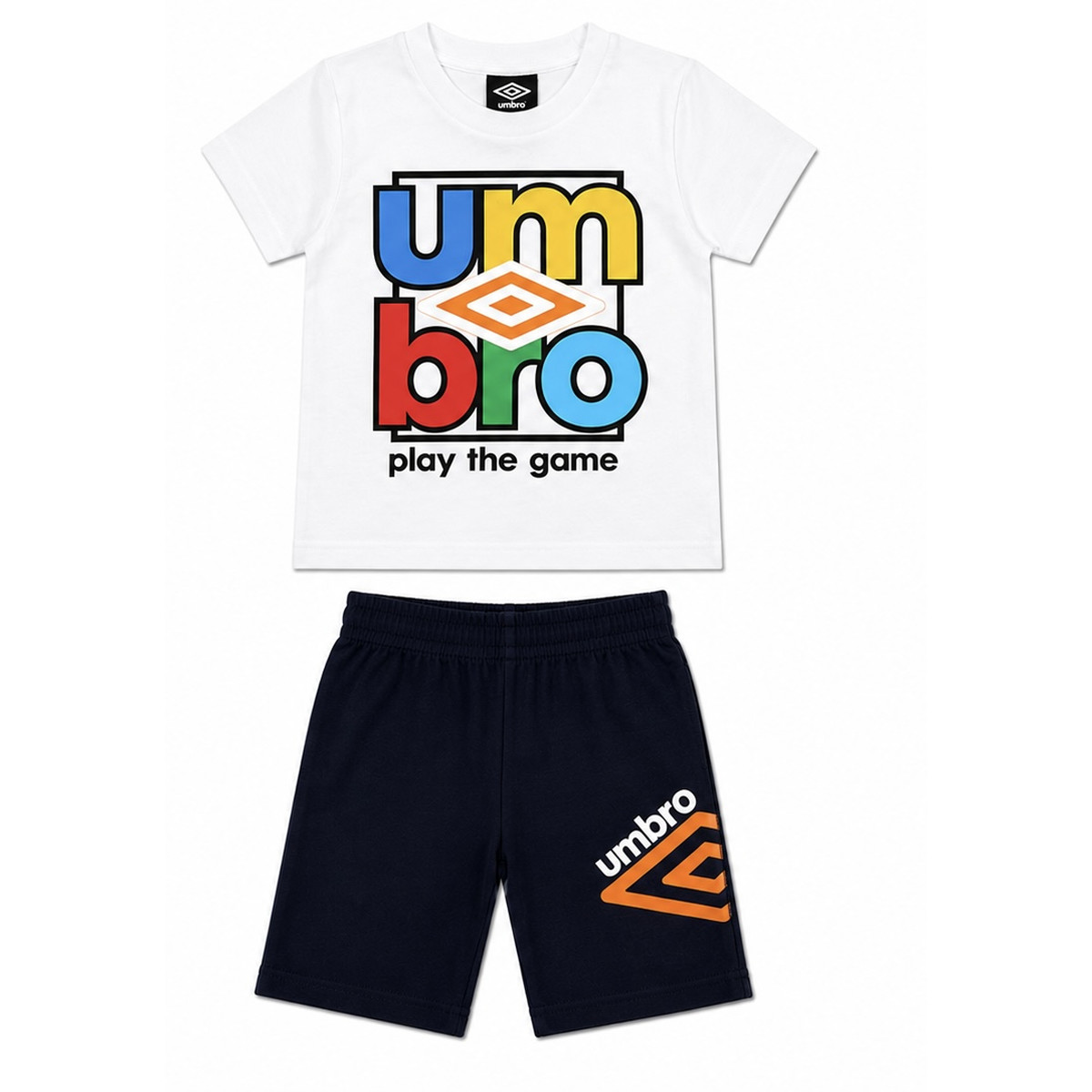 Παιδικό σετ με βερμούδα UMBRO αγόρι - ΛΕΥΚΟ