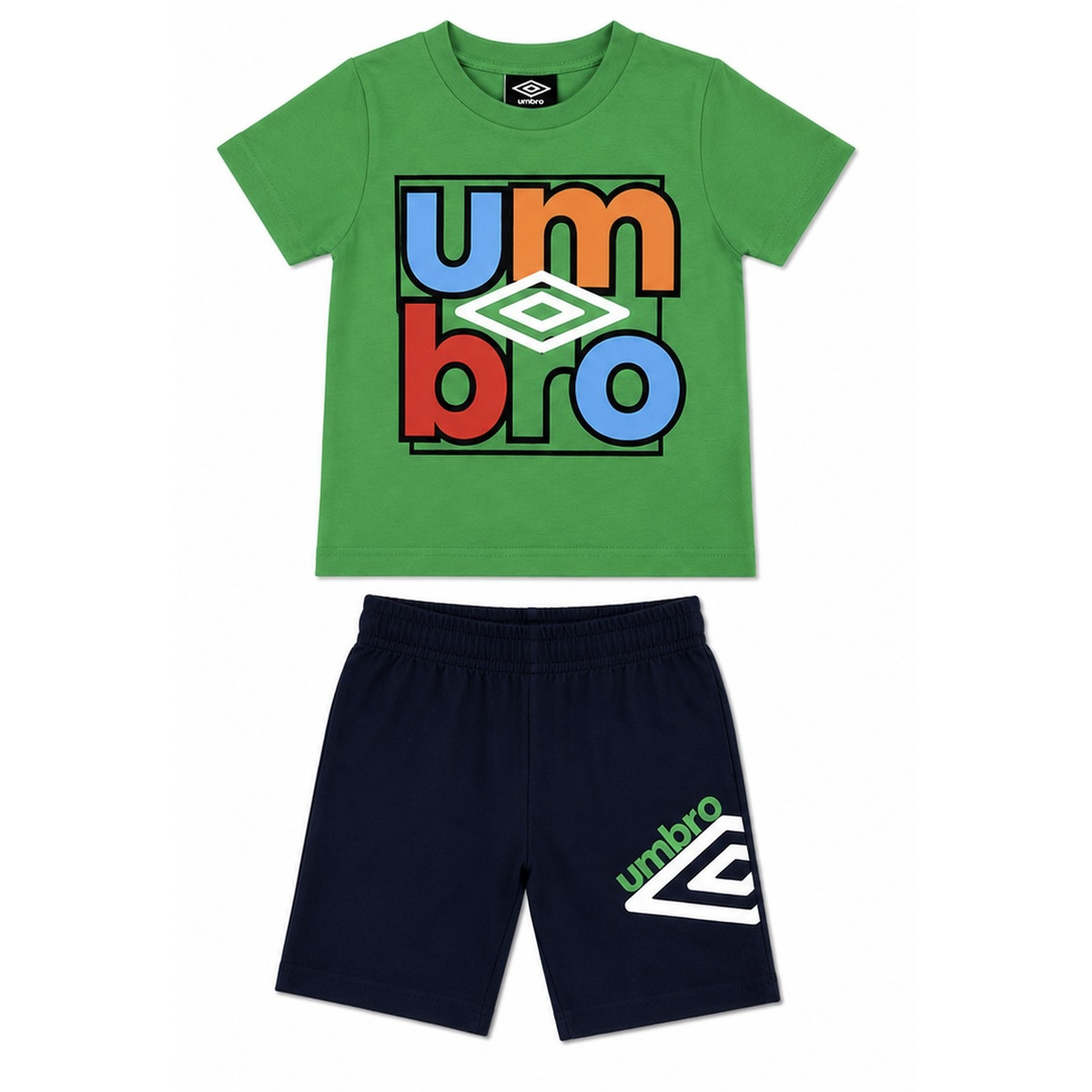 Παιδικό σετ με βερμούδα UMBRO αγόρι - ΠΡΑΣΙΝΟ
