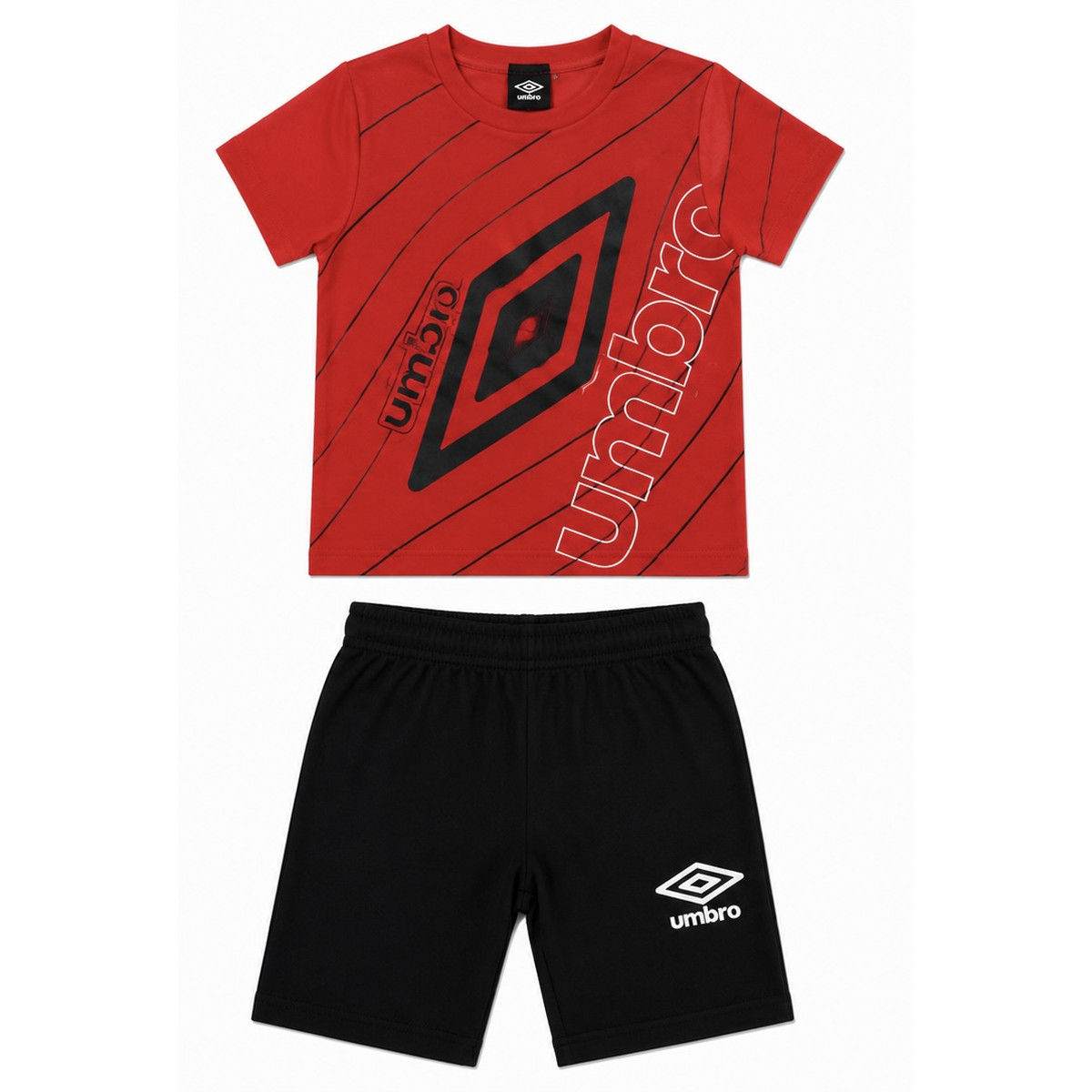 Παιδικό σετ με βερμούδα UMBRO αγόρι - ΚΟΚΚΙΝΟ