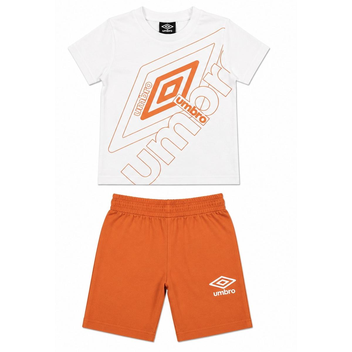 Παιδικό σετ με βερμούδα UMBRO αγόρι - ΛΕΥΚΟ