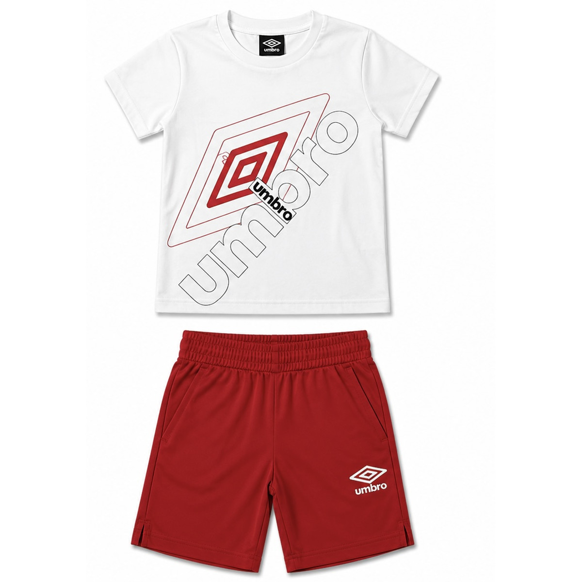 Παιδικό σετ με βερμούδα UMBRO αγόρι - ΛΕΥΚΟ