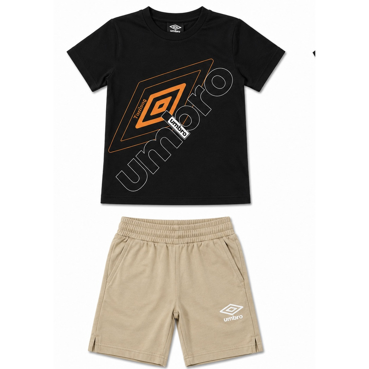 Παιδικό σετ με βερμούδα UMBRO αγόρι - ΜΑΥΡΟ