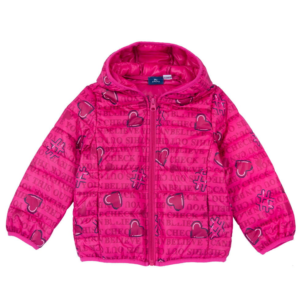 Παιδικό λεπτό μπουφάν CHICCO κορίτσι - ΦΟΥΞΙΑ