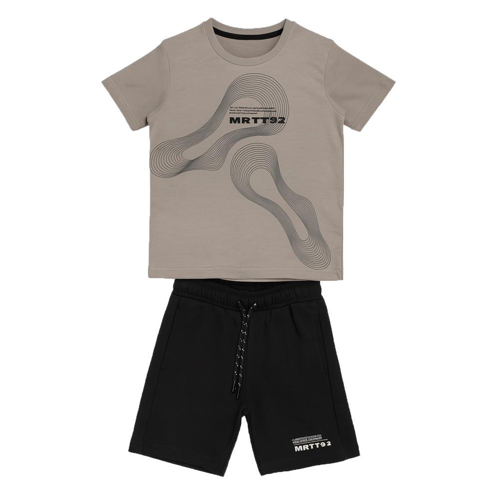 Παιδικό σετ με βερμούδα AMARETO αγόρι - ΜΠΕΖ