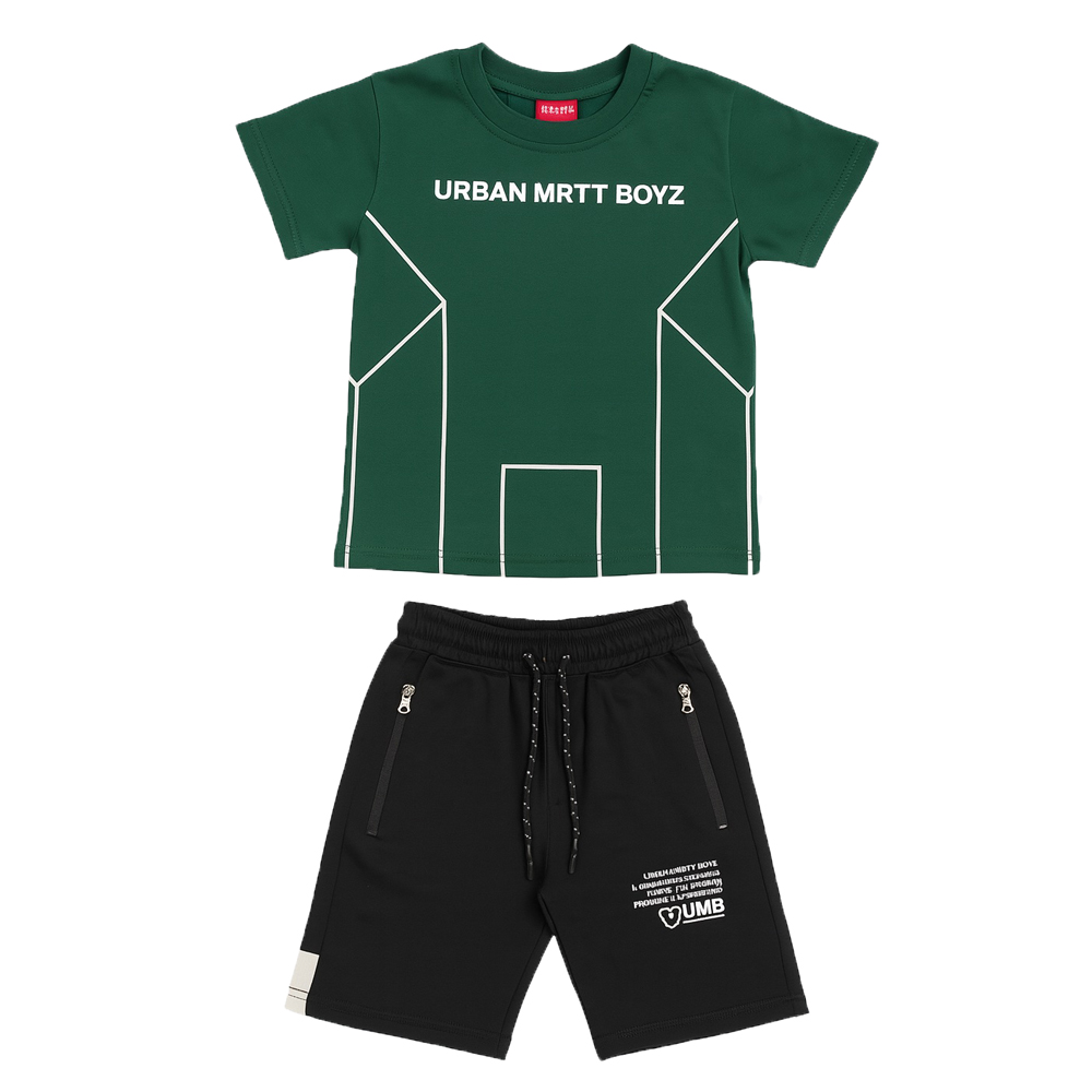 Παιδικό σετ με βερμούδα AMARETTO αγόρι - ΠΡΑΣΙΝΟ