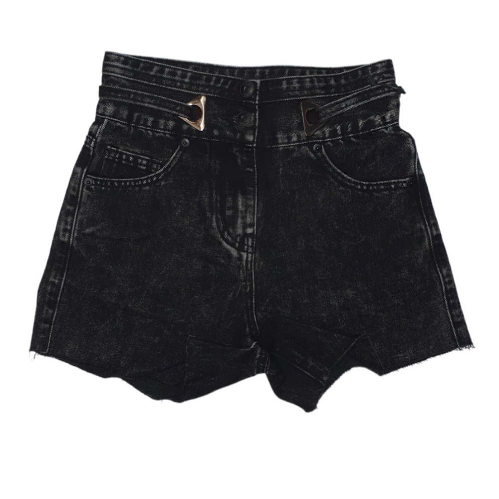 Τζιν σόρτς BRIINCE - ΜΑΥΡΟ