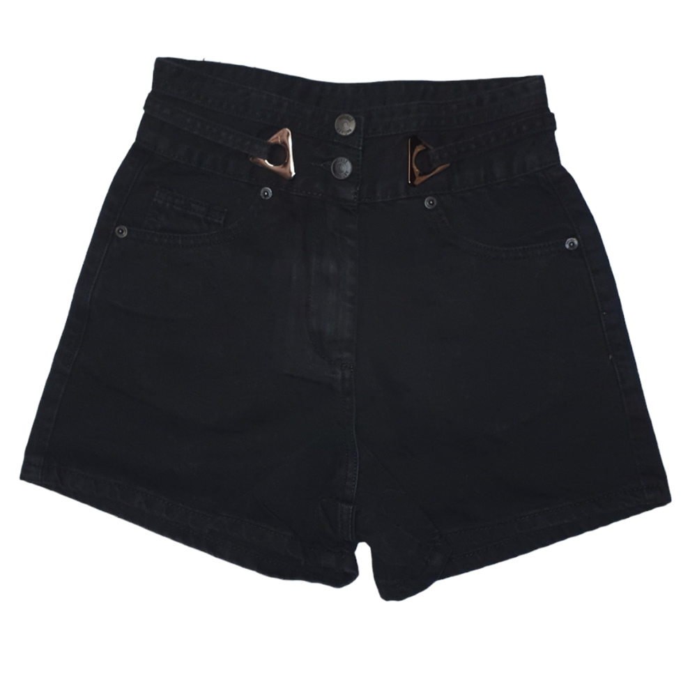 Τζίν σόρτς BRIINCE - ΜΑΥΡΟ