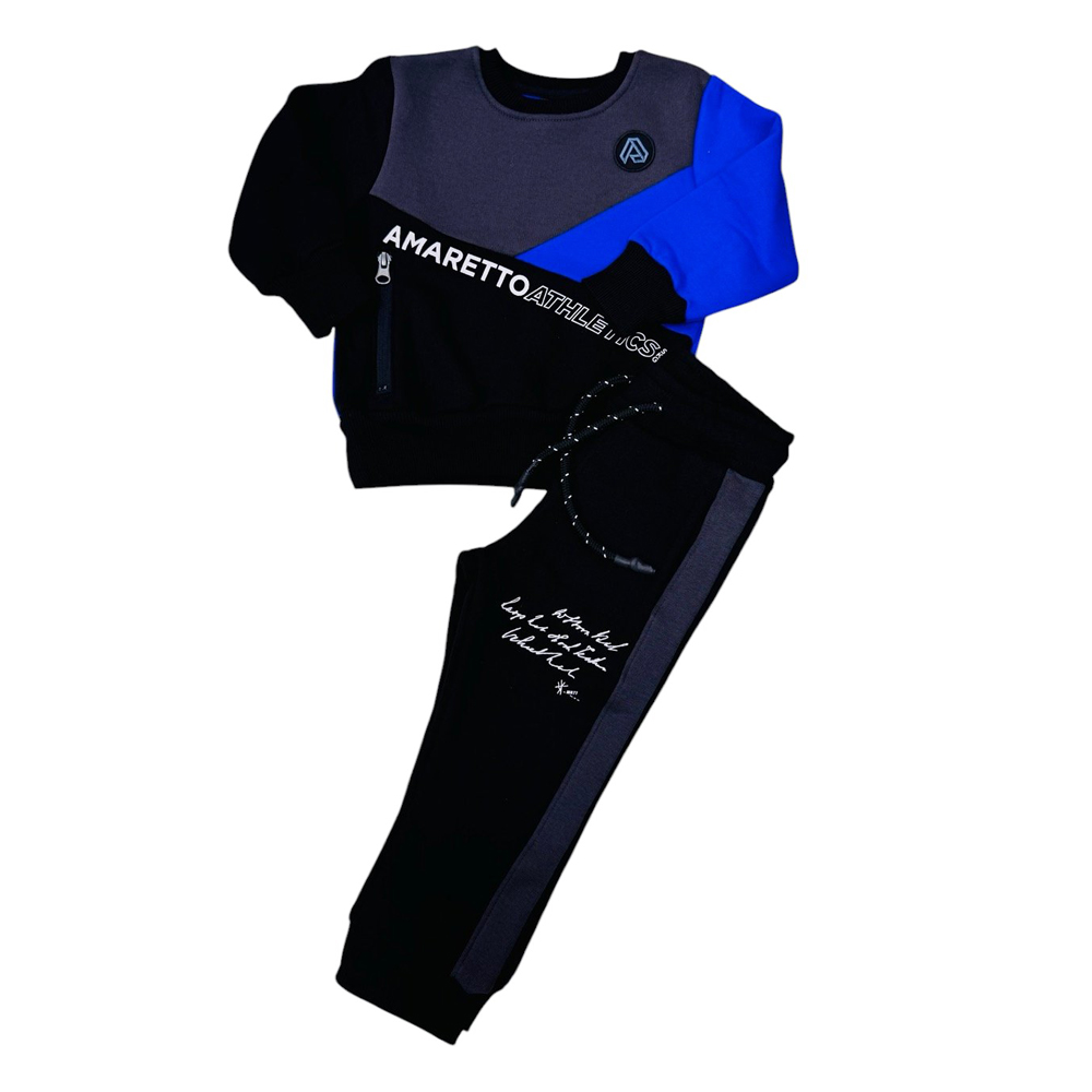 Σετ με φόρμα AMARETTO αγόρι - ΑΝΘΡΑΚΙ