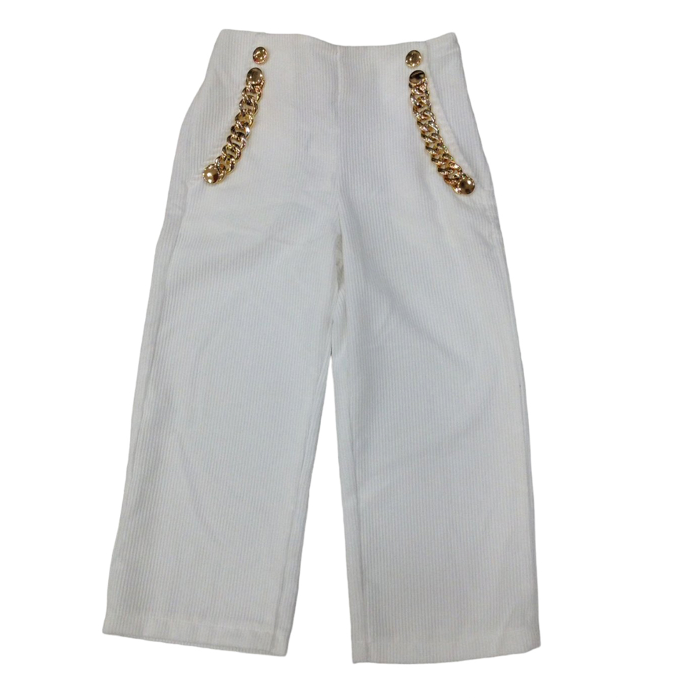 Κοτλέ παντελόνα BRINCE - ΛΕΥΚΟ