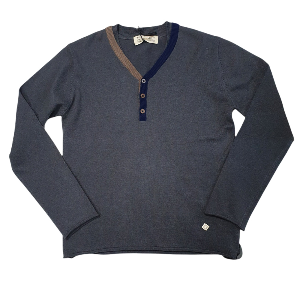 Παιδική πλεκτή μπλούζα BEST BAND αγόρι - ΑΝΘΡΑΚΙ