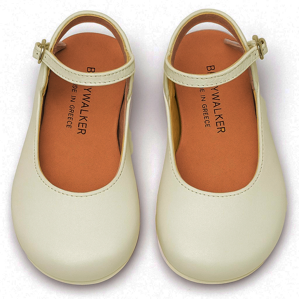 Βαπτιστικό παπούτσι BABYWALKER κορίτσι - ΕΚΡΟΥ